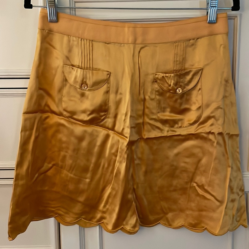 See by Chloe Scallop Skirt. Size 4. Marigold